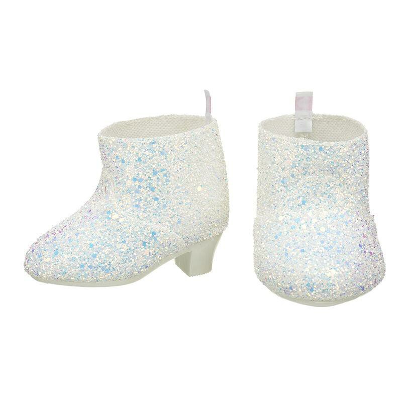 Build A Bear White Glitter Boots Honey Girls | JLKDZ9834