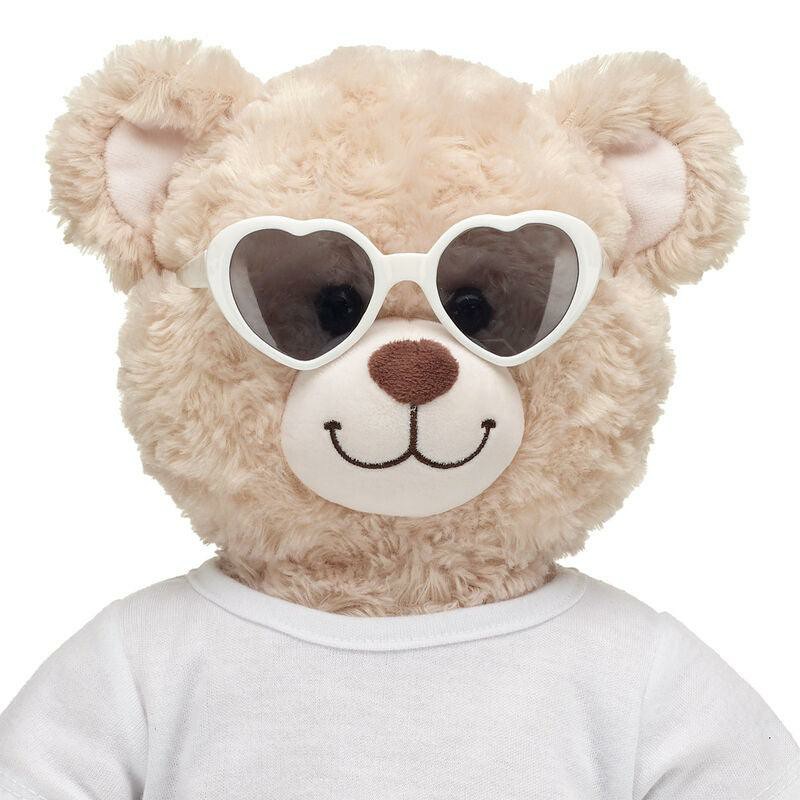 Build A Bear White Heart Sunglasses Summer Fun | ISXOV9738