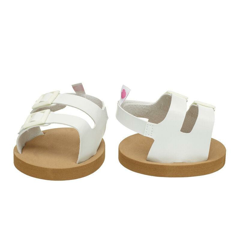 Build A Bear White Sandals Summer Fun | TJLQE9406